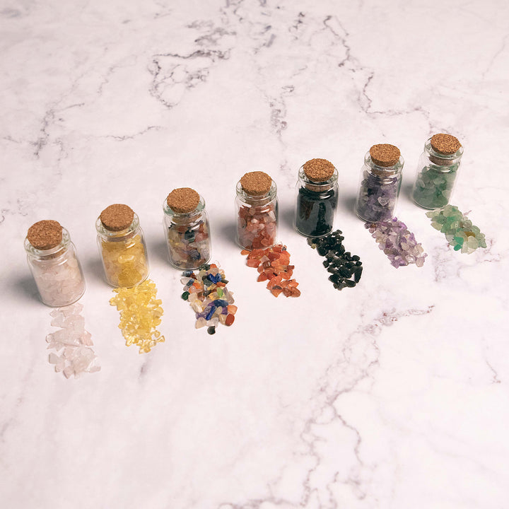 Crystal Chips Intention Jar Mini