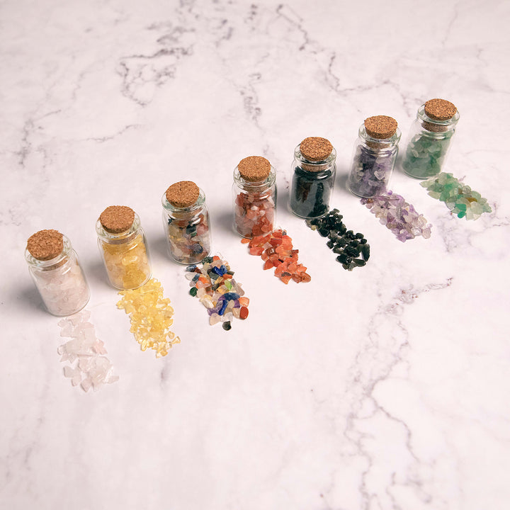 Crystal Chips Intention Jar Mini