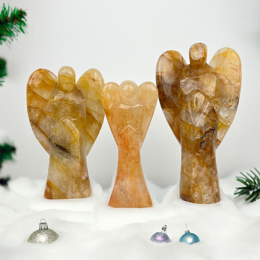 Golden Healer Crystal Angel