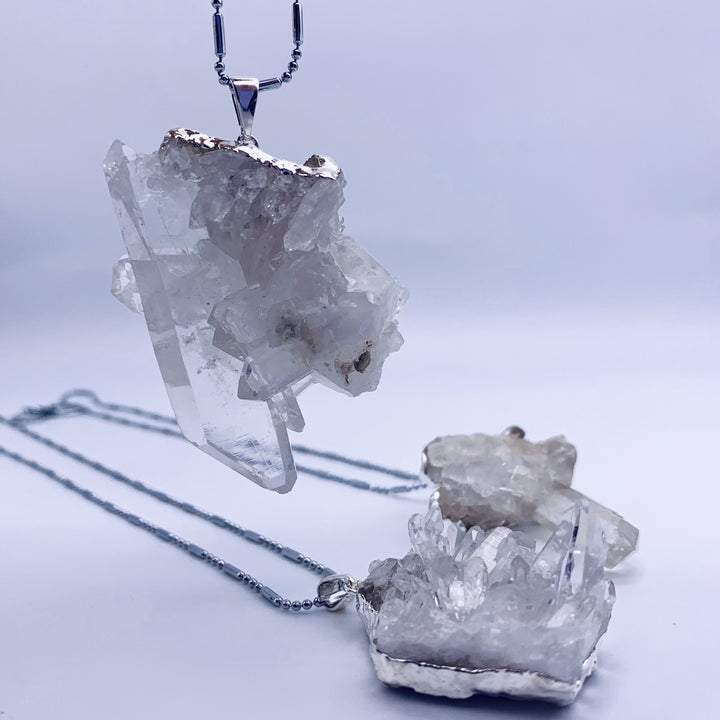 Clear Quartz Cluster Pendant