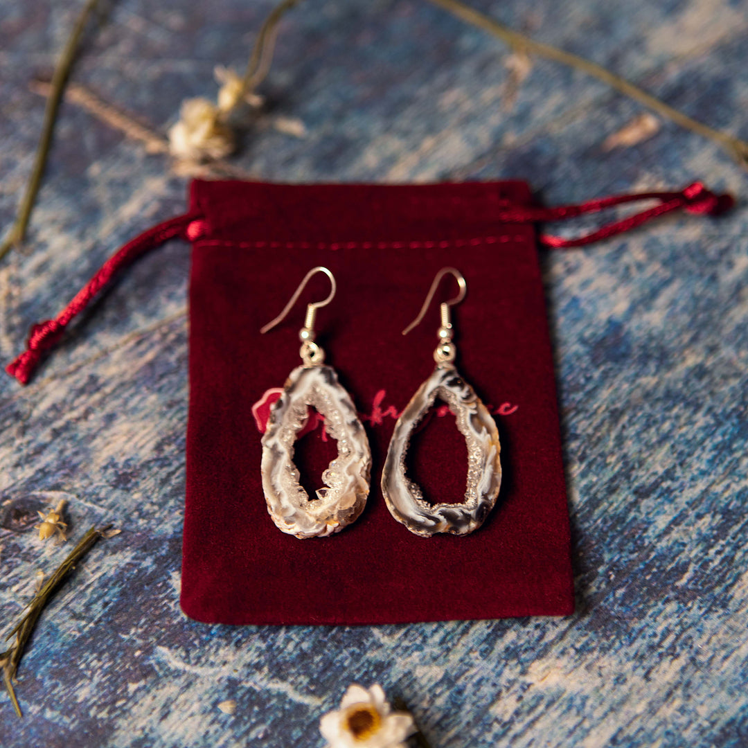 Crystal Geode Earrings