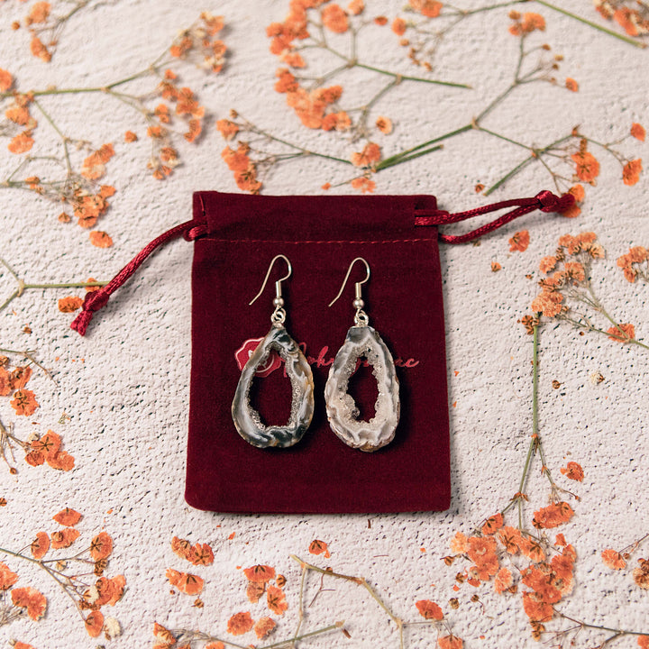 Crystal Geode Earrings