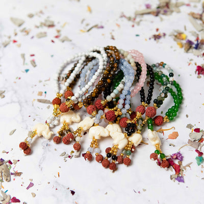 Wisdom Elephant Crystal Bracelet