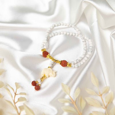 Wisdom Elephant Crystal Bracelet