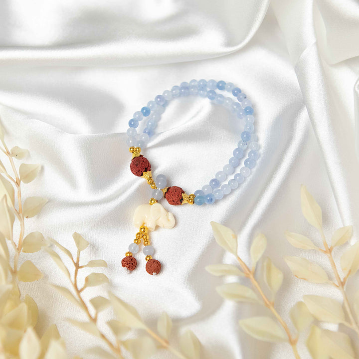 Wisdom Elephant Crystal Bracelet