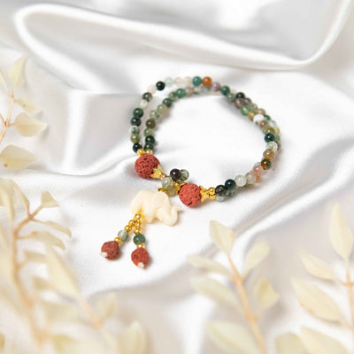 Wisdom Elephant Crystal Bracelet