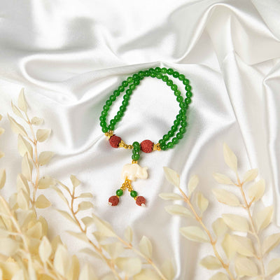 Wisdom Elephant Crystal Bracelet