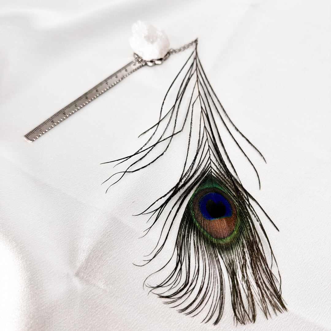 Peacock Feather Spiritual Bookmark