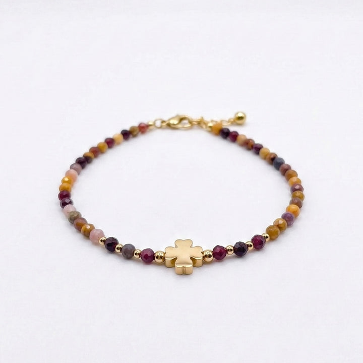 Earth & Sky Collection: Faceted Mookaite and Aventurine Bracelets