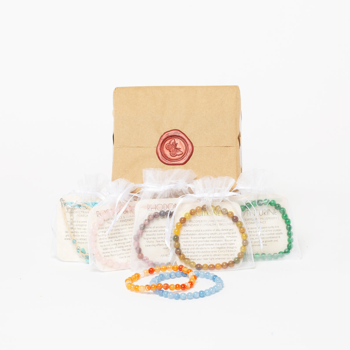 6mm Bead Bracelets (Natural Crystals For Chosen Intentions)