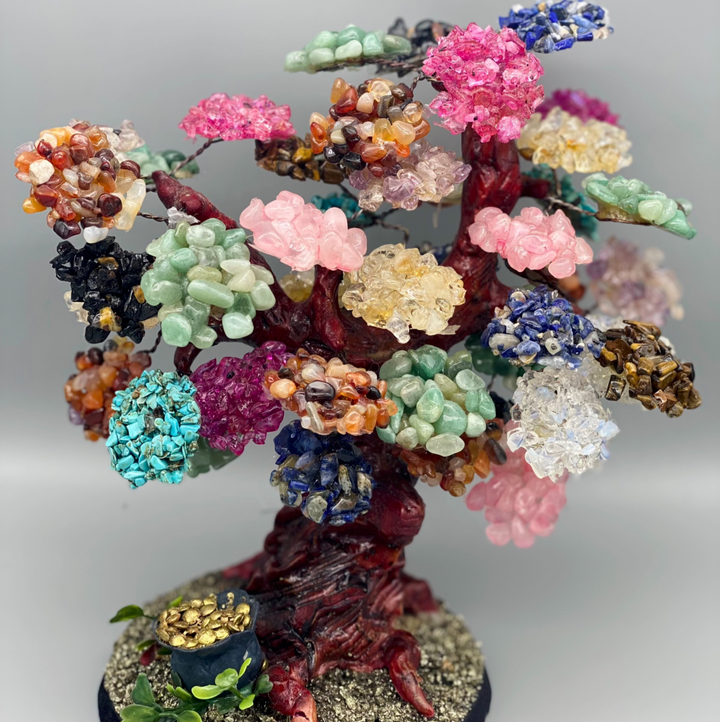 Blessing Tree - Featuring 1,000 Crystal Chips for Good Fortune & Abundance