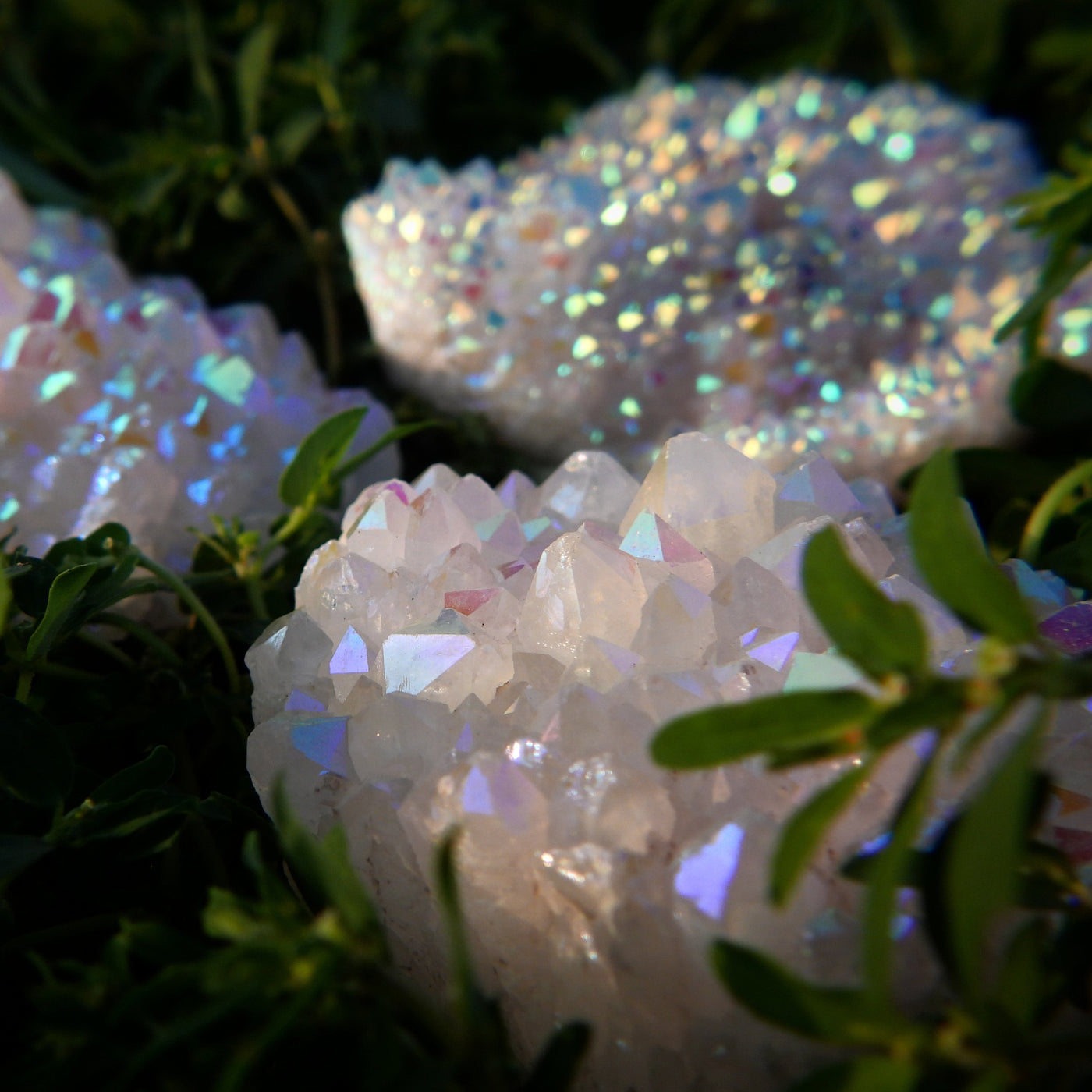 Angel Aura Quartz Cluster