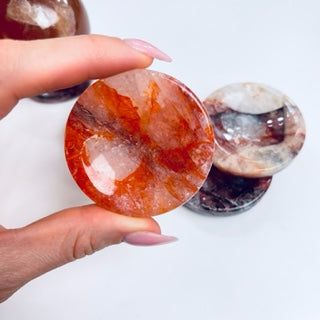 Fire Quartz Crystal Sphere Stand for Harmony & Balance