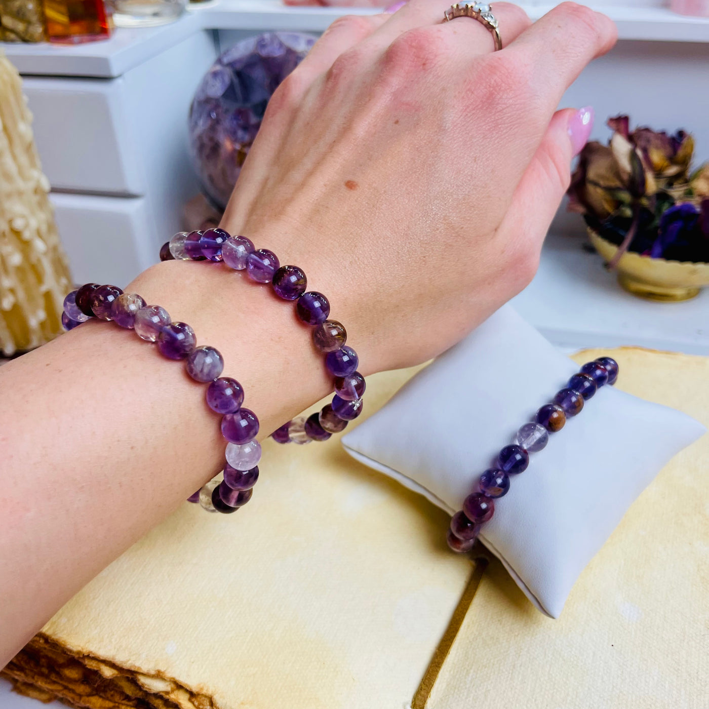 Natural Healing Amethyst Bracelet - 16 mm