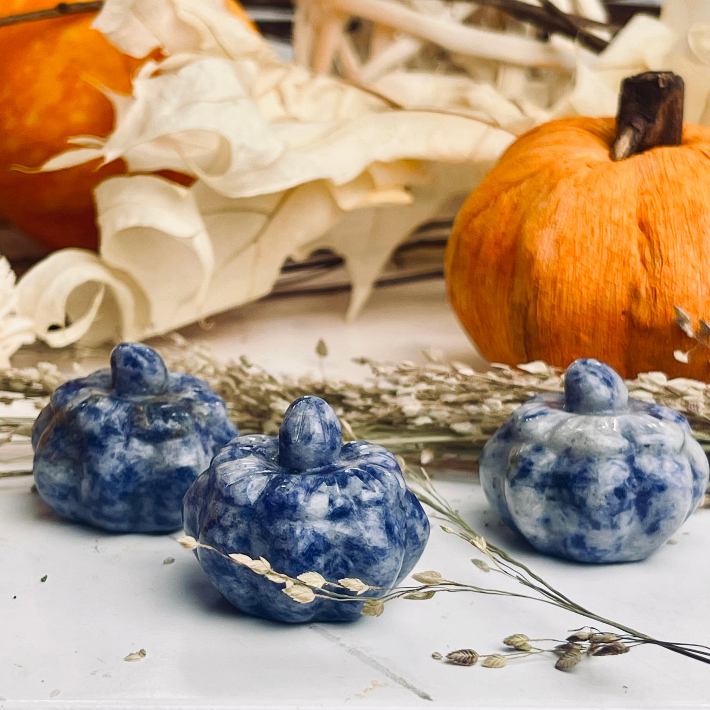 Sodalite Mini Pumpkin
