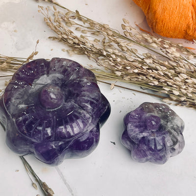 Amethyst Pumpkin Set