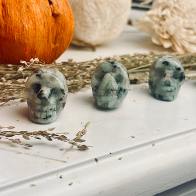 Rainbow Moonstone Mini Skull