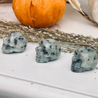 Rainbow Moonstone Mini Skull