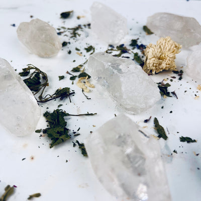 Clear Quartz Raw Cut