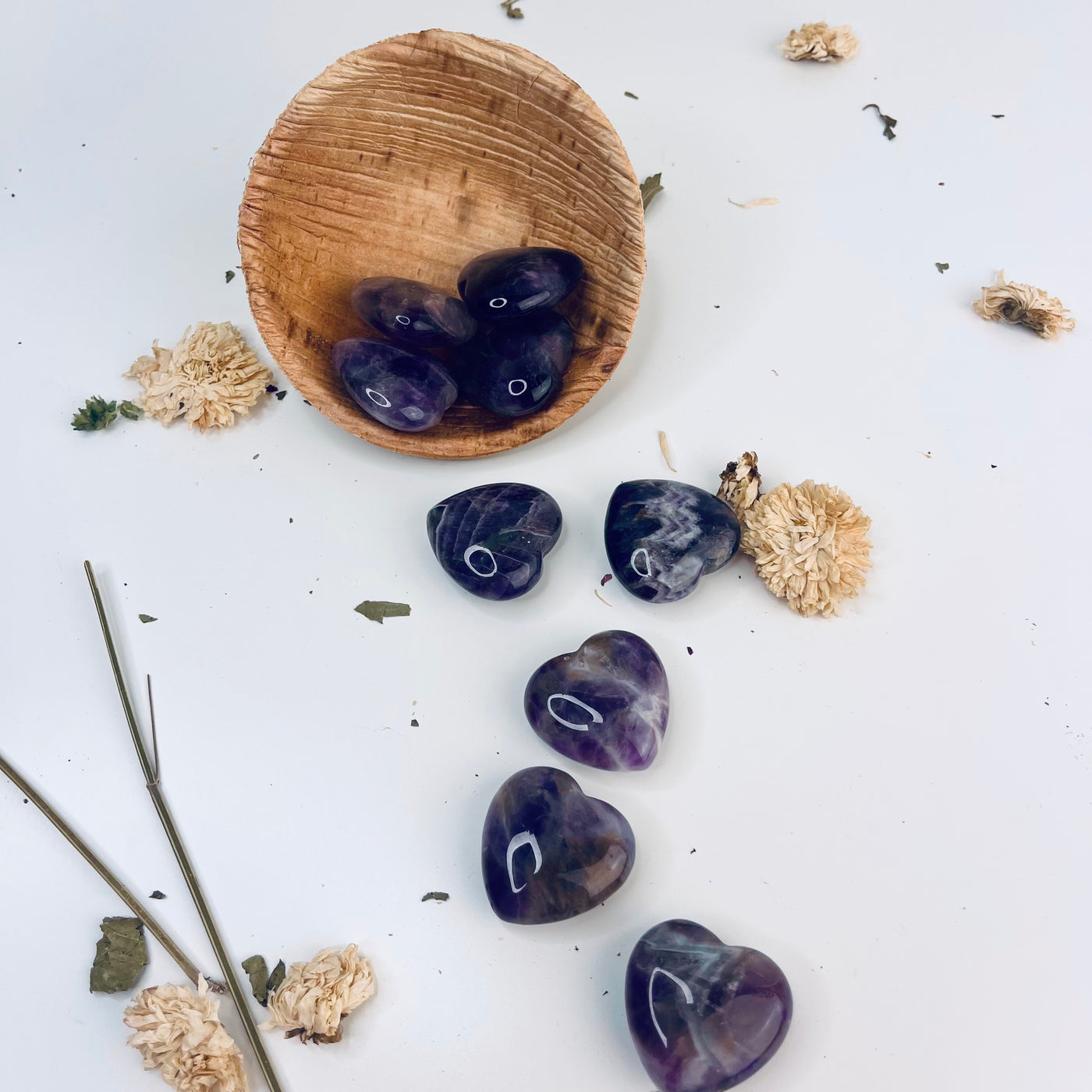 Mini Dreamy Amethyst Heart