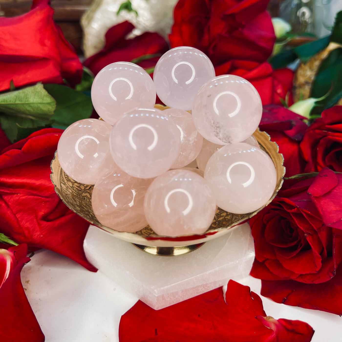 Mini Rose Quartz Sphere